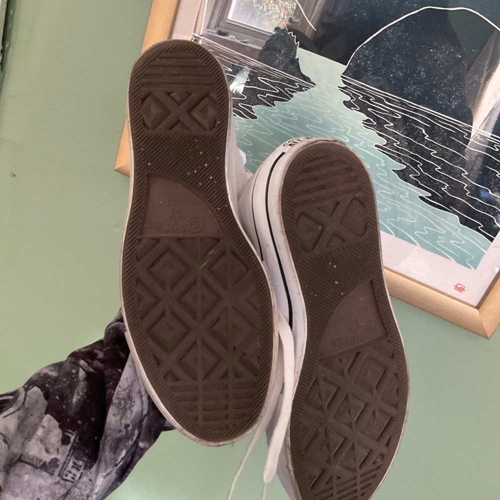 Converse White High-Top Sneakers - Picture 3 of 6